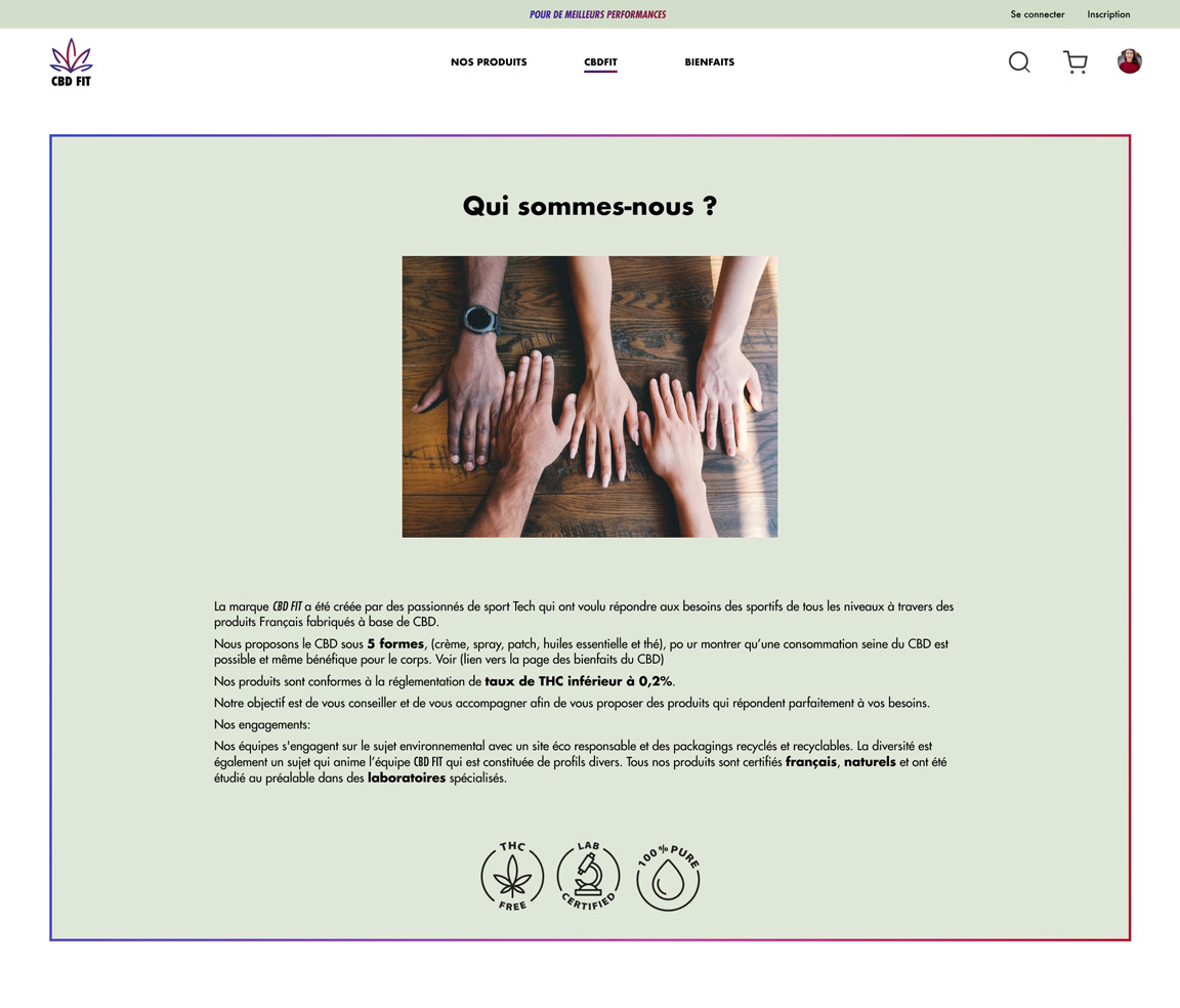 CBD FIT qui sommes nous