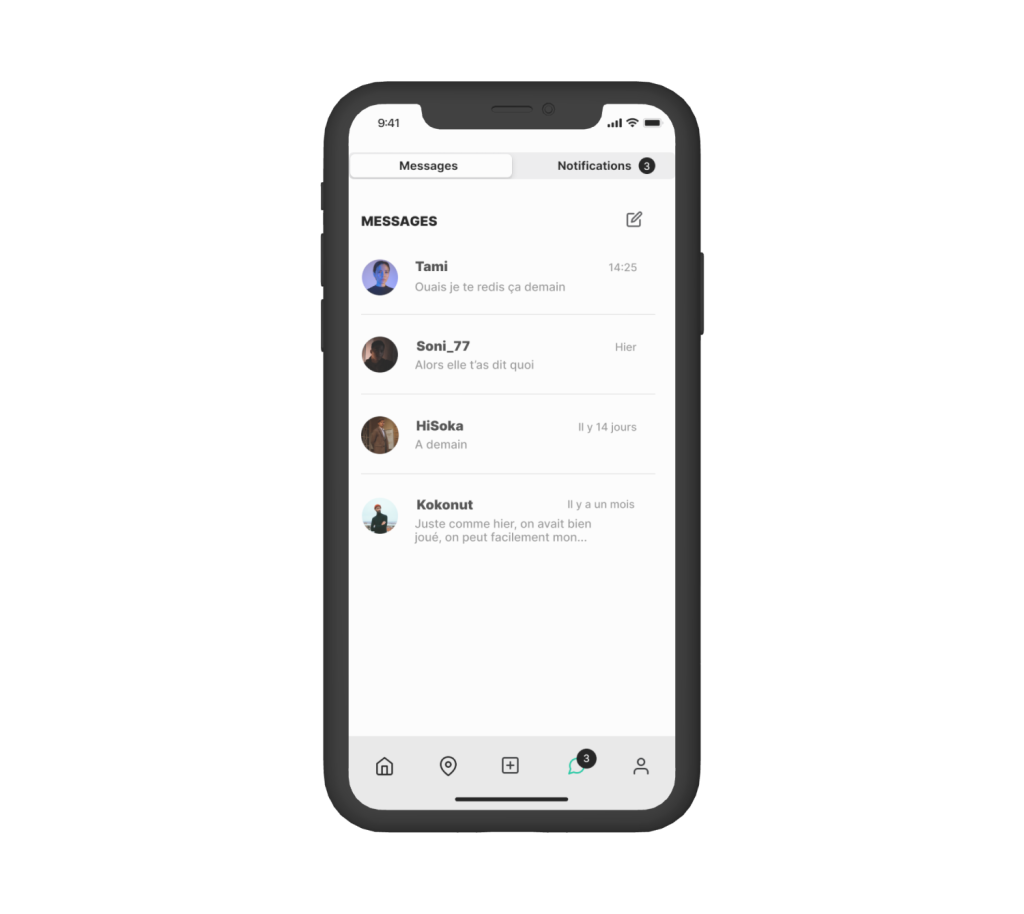 Gevent messages