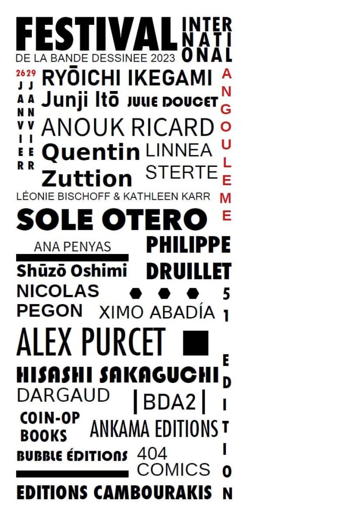 affiche Angoulême typographie