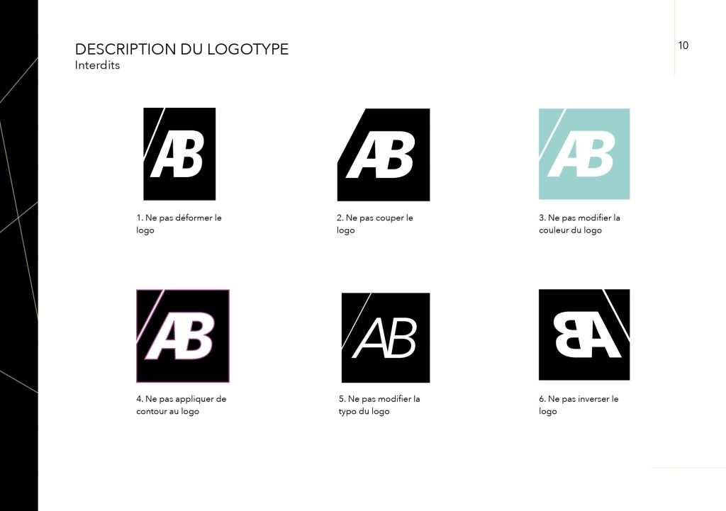 identité visuelle interdits