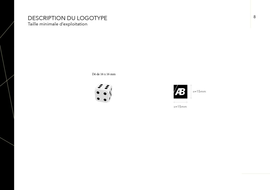 identité visuelle taille minimale d'exploitation